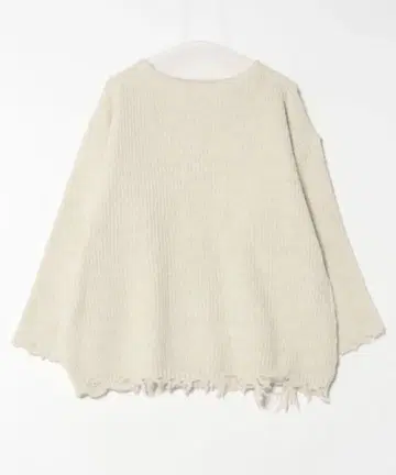 아이보리 오버 사이즈 니트 스웨터