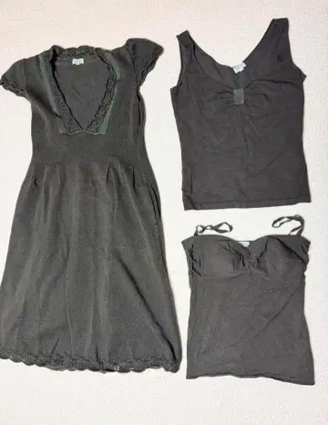 폭시 foxy 니트 원피스 이너 3종 세트 고급