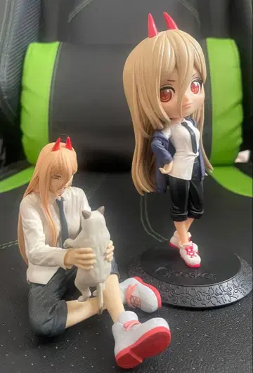 체인소 맨 파워 피규어 세트 쵸코노세 Qposket