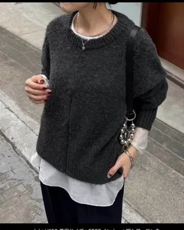 니트 스웨터 야크 니트/WEB 한정 컬러 전개