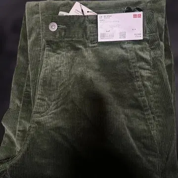 유니클로 코듀로이 카프 팬츠 M 54 Green