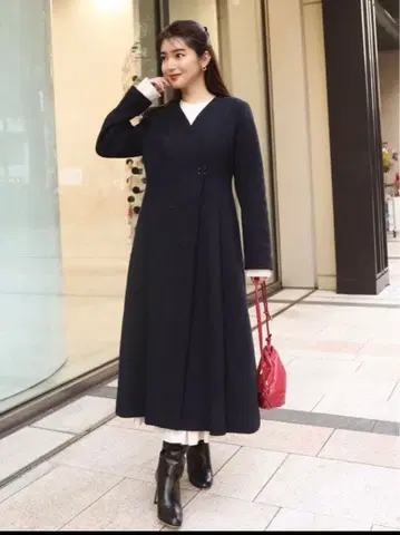 CELFORD 핏앤플레어 롱 코트