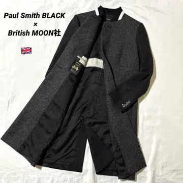 폴스미스 블랙 x MOON사 체스터 코트 울 100 라이트 멜톤