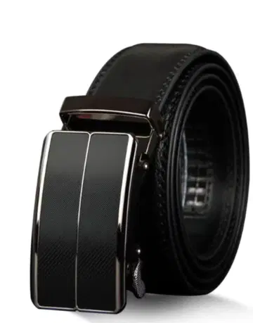 새상품 COWATHER 천연 가죽 블랙 벨트 조정 가능
