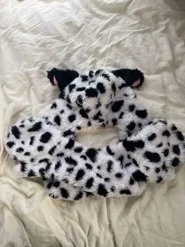 디즈니 101마리 강아지 후드 부착 머플러