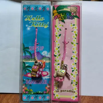 헬로키티 스트랩 하와이 2개 세트