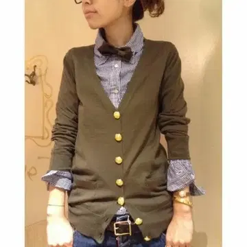 라빠르망 골드 버튼 가디건