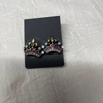 왕관 디자인 스터드 귀걸이 크라운