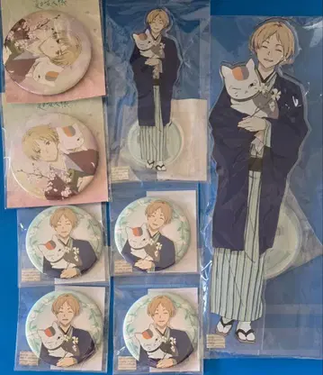 나츠메 우인장 냥코센세 나츠메 타카시 캔뱃지 아크릴 스탠드 세트