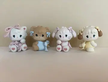 mikko 캐릭터 마스코트 피규어 전 4개 세트