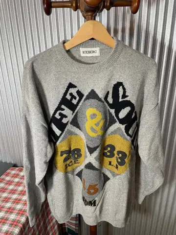 ICEBERG HISTORY 아이스버그 히스토리 니트 그레이