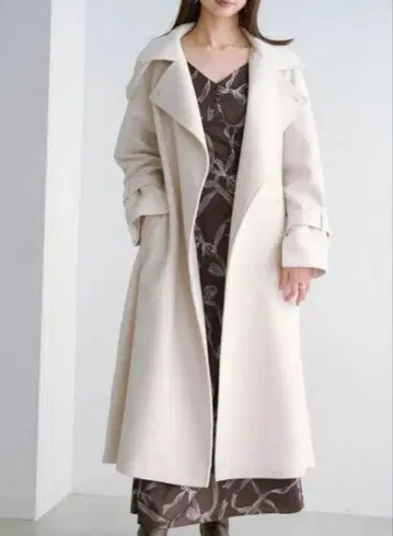 SNIDEL 울 캐시미어 스탠드 카라 코트