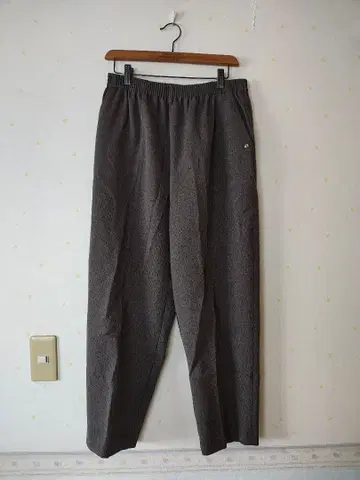 3L 그레이 세탁 가능한 허리 편한 밴딩 팬츠