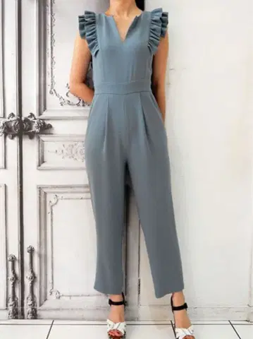 manielle 프릴 장식 그레이 올인원