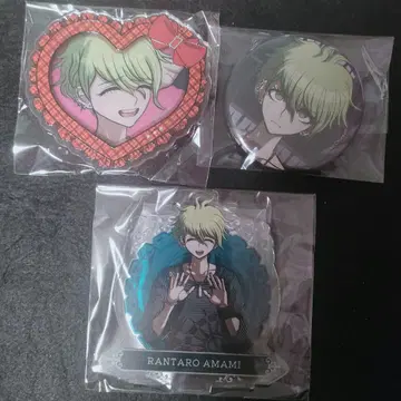 단간론파 하트형 아크릴 배지 캔뱃지 아크릴 스탠드 아마미 란타로