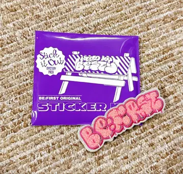 BE:FIRST 시크릿 복슬복슬 자수 스티커