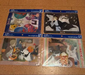 나츠메 우인장 책받침 전 4종 세트 이온 그룹 한정판 아사히 음료