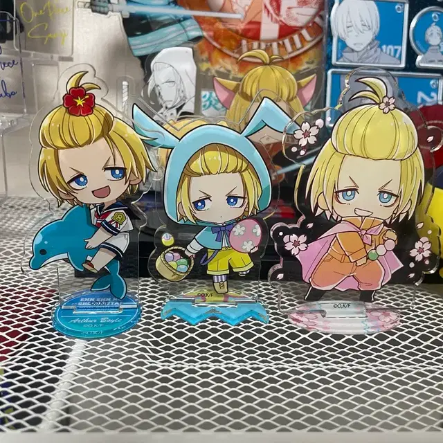 일괄처분) 불꽃소방대 아서 보일 아크릴 스탠드 3종