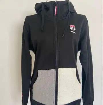 FILA 후드 부착 후드티 니트 자켓 별 스타 휠라 두꺼운 소재