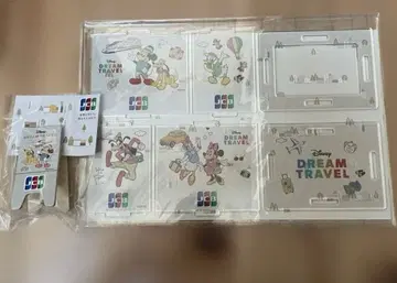 JCB 가맹점 디즈니 아크릴 멀티 스탠드 스탠드 클립