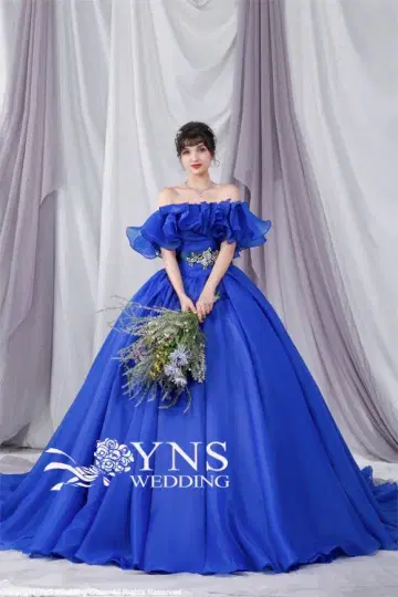 로얄 블루 컬러 드레스 7-11호