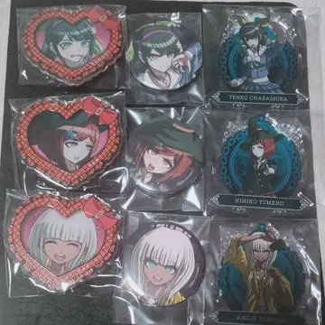 뉴 단간론파 V3 하트형 아크릴 배지 캔뱃지 아크릴 스탠드