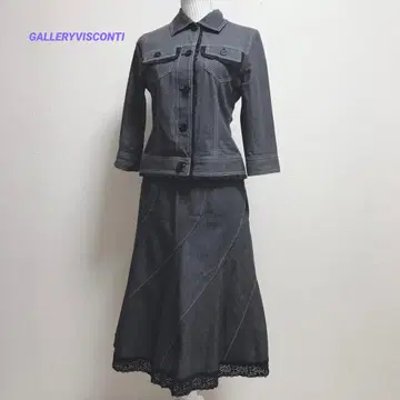 갤러리 비스콘티 셋업 7부 소매 자켓 스커트 사이즈 다름