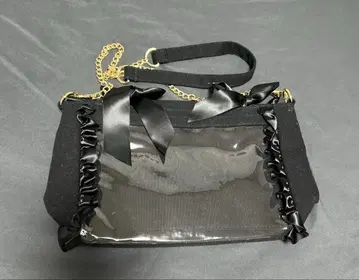 자카마트 2WAY 시크릿 레이스업 미니백 [ 블랙 ]