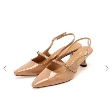 LE TALON 베이지 24cm 프론트 스트랩 백 벨트