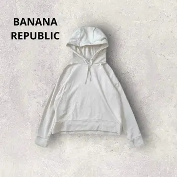 바나나리퍼블릭 오버 사이즈 후드티 로고 자수 풀오버 속기모