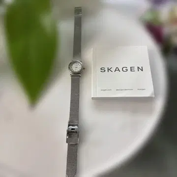 SKAGEN 실버 스테인리스 스틸 손목시계