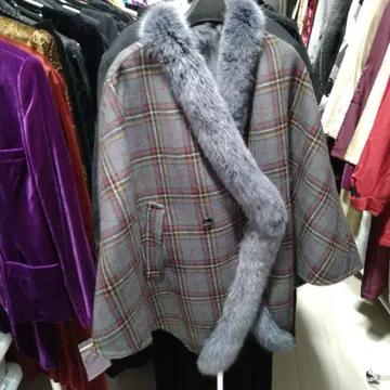 여성용 망토 코트 리버서블 42