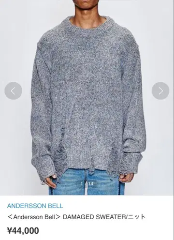 <Andersson Bell> DAMAGED SWEATER/니트