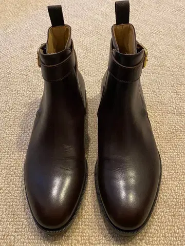 Scarosso 이탈리아제 가죽 버클 앵클부츠 41.5