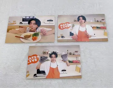 3장 세트 토요타 유다이 NATSLIVE 레시피 카드