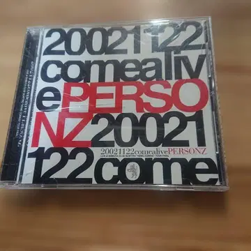 PERSONZ 얼라이브 comealive 2002 퍼슨즈