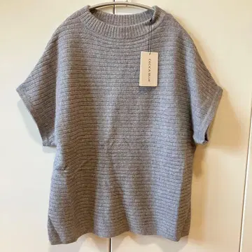 CECICA BLUE 그레이 반팔 니트