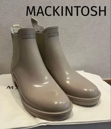 미사용 MACKINTOSH / 사이드 고어 레인부츠 36 그레이 베이지