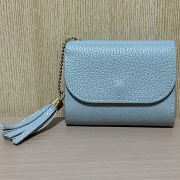 돈이 접히지 않는 코토카루 미니 지갑 블루 그레이