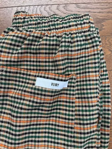 voiry 별주 체크 닥터 팬츠