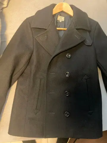 GREEN LABEL RELAXING 피 코트 M 블랙