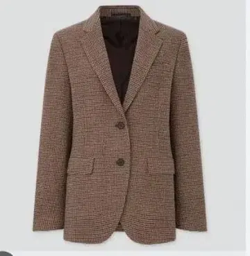 택 포함 미사용 새상품 유니클로 트위드 매니시 자켓 3XL 온라인 한정판