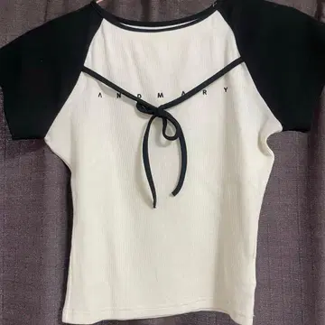 andmary Alma ribbon tops Ivory