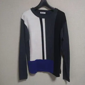 tk. TAKEDO KIKUCHI 컬러 블록 니트 최고급 브랜드 상품