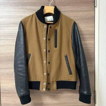 [ 새상품급 ] 어반 리서치 ID 양가죽 바시티 자켓