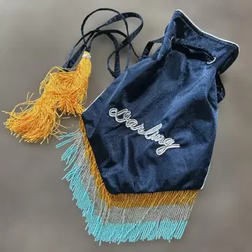 jouetie Cassini 비즈 프린지 복조리 백