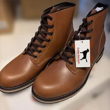 Golden Retriever 부츠 26.0cm 새상품 브라운 천연 가죽