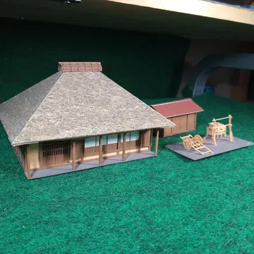HO 1/87 초가 민가 산케이 자체 조립품