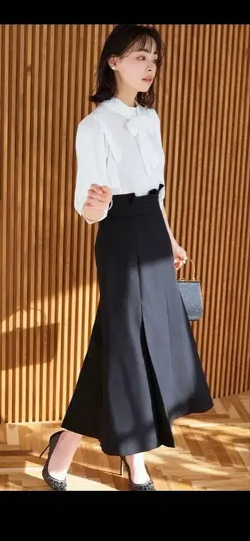 [ 새상품급 ] 롱 스커트 블랙 XL 사이즈