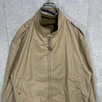 런던포그 70~80s 나일론 블루종 자켓 베이지 44 L 정도